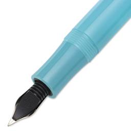 Kaweco Frosted Sport Fountain Pen - Light Blueberry, Extra-Fine, close-up of the feed
