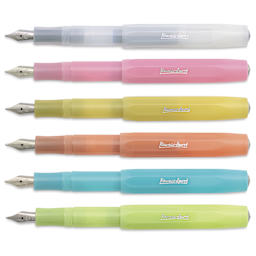 Kaweco Frosted Sport Fountain Pens, laid out in various colors