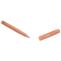Kaweco Frosted Sport Rollall Pen - Soft Mandarin, cap removed