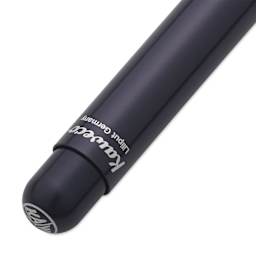Kaweco Liliput Retractable Ballpoint Pen - Black, close-up of push-button mechanism