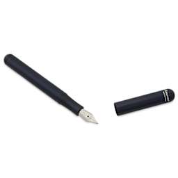 Kaweco Liliput Fountain Pen - Black, Fine, cap removed