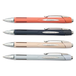 Uni-Ball Jetstream RT Retractable Ballpoint Pens - Warm Colors, 0.7 mm, Set of 4
