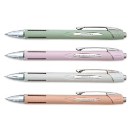 Uni-Ball Jetstream RT Retractable Ballpoint Pens - Soft Colors, 0.7 mm, Set of 4