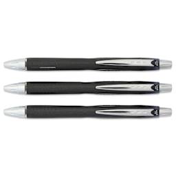 Uni-Ball Jetstream RT Retractable Ballpoint Pens - Black, 1.0 mm, Set of 3