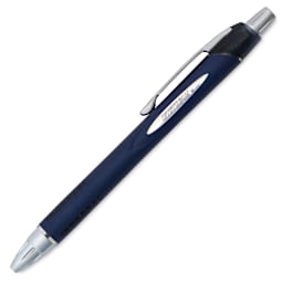 Uni-Ball Jetstream RT Retractable Ballpoint Pen - Black, 0.7 mm, branding on the side