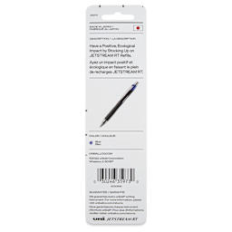Uni-Ball Jetstream RT Ballpoint Refills - Blue, 1.0 mm, Pkg of 2, back of the packaging