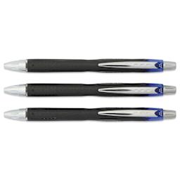 Uni-Ball Jetstream RT Retractable Ballpoint Pens - Blue, 1.0 mm, Set of 3