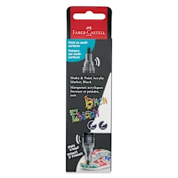 Faber-Castell Black Edition Twin Acrylic Marker - Black, front of the packaging
