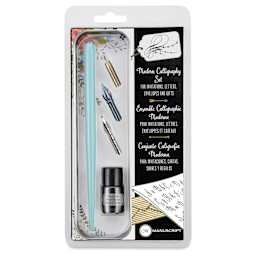 Manuscript Modern Calligraphy Dip Pen Set - Mint, Set of 5, in packaging