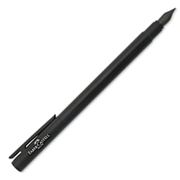 Faber-Castell Neo Slim Fountain Pen - Black Matte, Medium Tip
