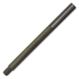 Faber-Castell Neo Slim Fountain Pen - Gunmetal, Broad Tip - with cap on