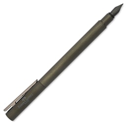 Faber-Castell Neo Slim Fountain Pen - Gunmetal, Broad Tip (image shows a different size nib)
