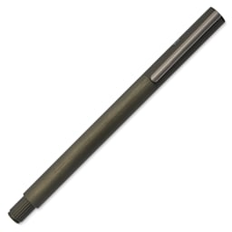 Faber-Castell Neo Slim Fountain Pen - Gunmetal, Medium Tip - with cap on