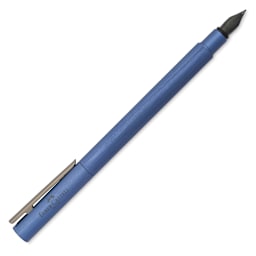 Faber-Castell Neo Slim Fountain Pen - Dark Blue, Broad Tip (image shows a different size nib)