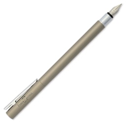 Faber-Castell Neo Slim Fountain Pen - Stainless Steel, Matte, Extra Fine Tip (image shows a different size nib)