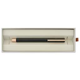 Faber-Castell Neo Slim Rollerball Pen - Black Matte, Rose Gold - in gift box