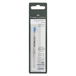 Faber-Castell Ballpoint Pen Refill - Blue, Extra Broad Tip, front of the packaging