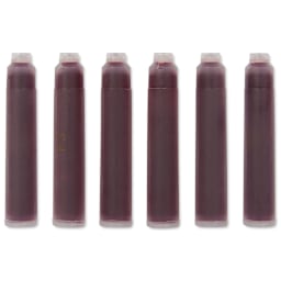 Graf von Faber-Castell Fountain Pen Cartridges - India Red, Pkg of 6