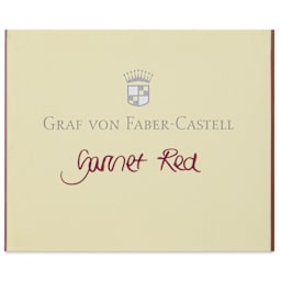 Graf von Faber-Castell Fountain Pen Cartridges - Garnet Red, Pkg of 6 - front of packaging