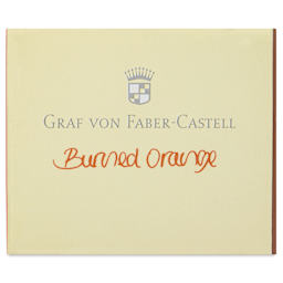 Graf von Faber-Castell Fountain Pen Cartridges - Burned Orange, Pkg of 6 - front of packaging