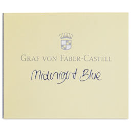 Graf von Faber-Castell Fountain Pen Cartridges - Midnight Blue, Pkg of 6 - front of packaging