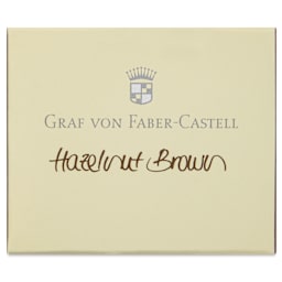 Graf von Faber-Castell Fountain Pen Cartridges - Hazelnut Brown, Pkg of 6 - front of packaging