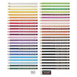 Faber-Castell Polychromos & Pitt Graphic Matte Gift Set - Assorted Colors, Set of 50