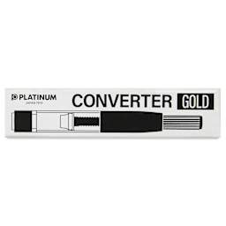 Platinum Fountain Pen Converter - Gold, packaging