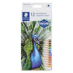 Staedtler Triangular Colored Pencils - Set of 12 - front of packaging