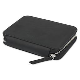 Endless Companion 10 Pen Pouch - Black, pen case closed laid flat