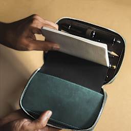 Endless Companion 5 Pen Pouch - Blue, in use