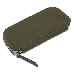Endless Companion 3 Pen Pouch - Green, pen case laid flat
