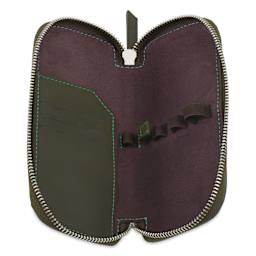 Endless Companion 3 Pen Pouch - Green, pen case open