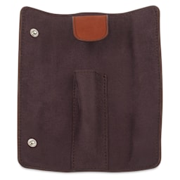 Endless Companion Single Pen Pouch - Brown, open