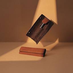 Endless Companion Single Pen Pouch - Brown, open showing pen inside (not included)