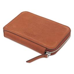 Endless Companion 5 Pen Pouch - Brown, pen case laid flat