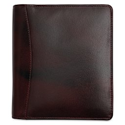 Girologio 12 Leather Pen Zip Case - Oxblood