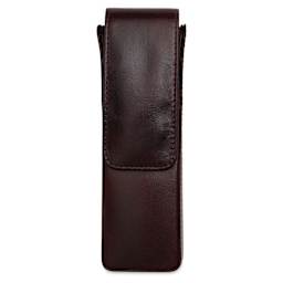 Girologio 2 Leather Pen Case - Oxblood