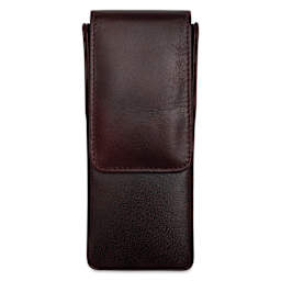 Girologio 3 Leather Pen Case - Oxblood