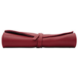 Girologio 10 Pen Leather Roll - Crimson Ember