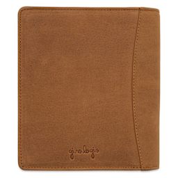 Girologio 12 Leather Pen Zip Case - Saddle Tan, side