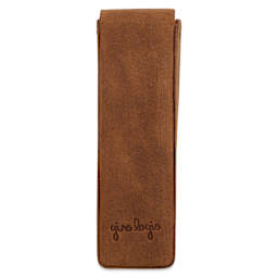 Girologio 2 Leather Pen Case - Saddle Tan, back