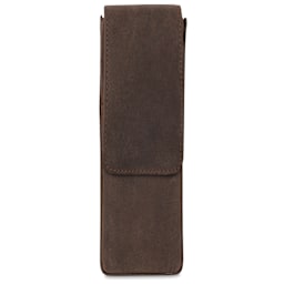 Girologio 2 Leather Pen Case - Bomber Brown