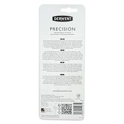 Derwent Precision Mechanical Pencil - Set of 5, back of the packaging