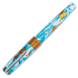 Benu Euphoria Fountain Pen - Blue Hawaiian, cap on