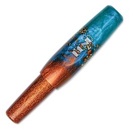 Benu Pixie Fountain Pen - Aurora Gold, cap on (image may show a different size nib)