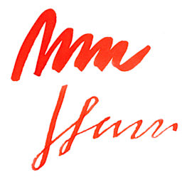 Pilot Iroshizuku Fountain Pen Ink - Winter Persimmon (Fuyu-gaki), swatch