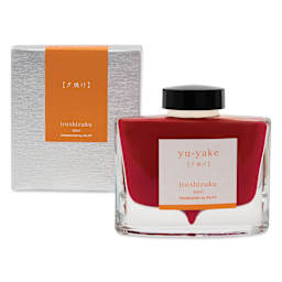 Pilot Iroshizuku Fountain Pen Ink - Sunset (Yu-yake), 50 ml, packaging and bottle