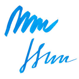 Pilot Iroshizuku Fountain Pen Ink - Deep Blue (Kon-peki), swatch