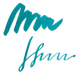 Pilot Iroshizuku Fountain Pen Ink - Peacock (Ku-jaku), swatch